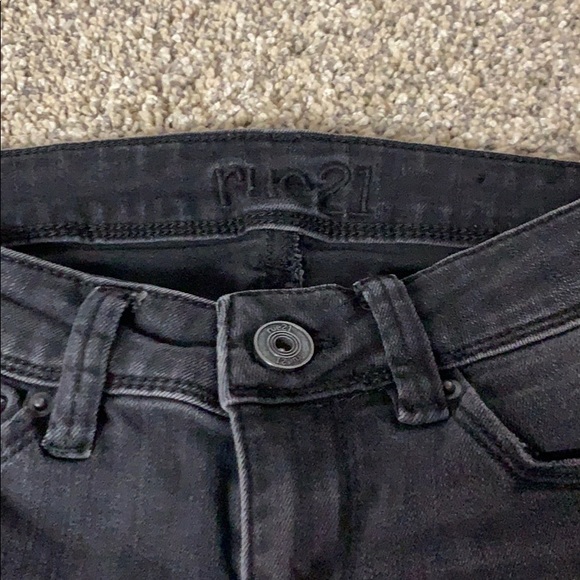 Rue 21 black denim jeans - Picture 2 of 6